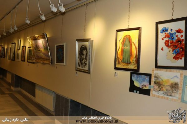 نمایشگاه نقاشی در نگارخانه مجتمع فرهنگی وهنری بناب گشایش یافت