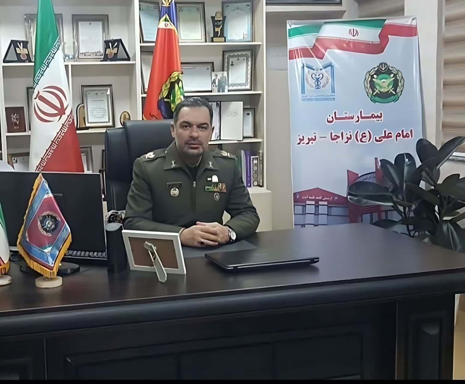 قدردانی از تیمسار محسنی رئیس بیمارستان امام علی (ع) ارتش