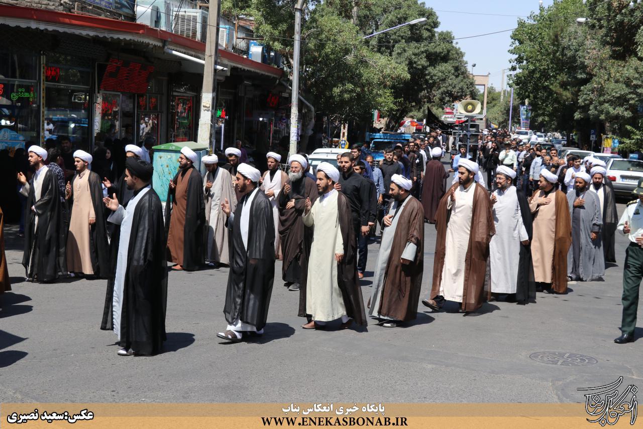 عزاداری مردم شهرستان بناب در سوگ شهادت صادق آل محمد(ص)+ تصاویر