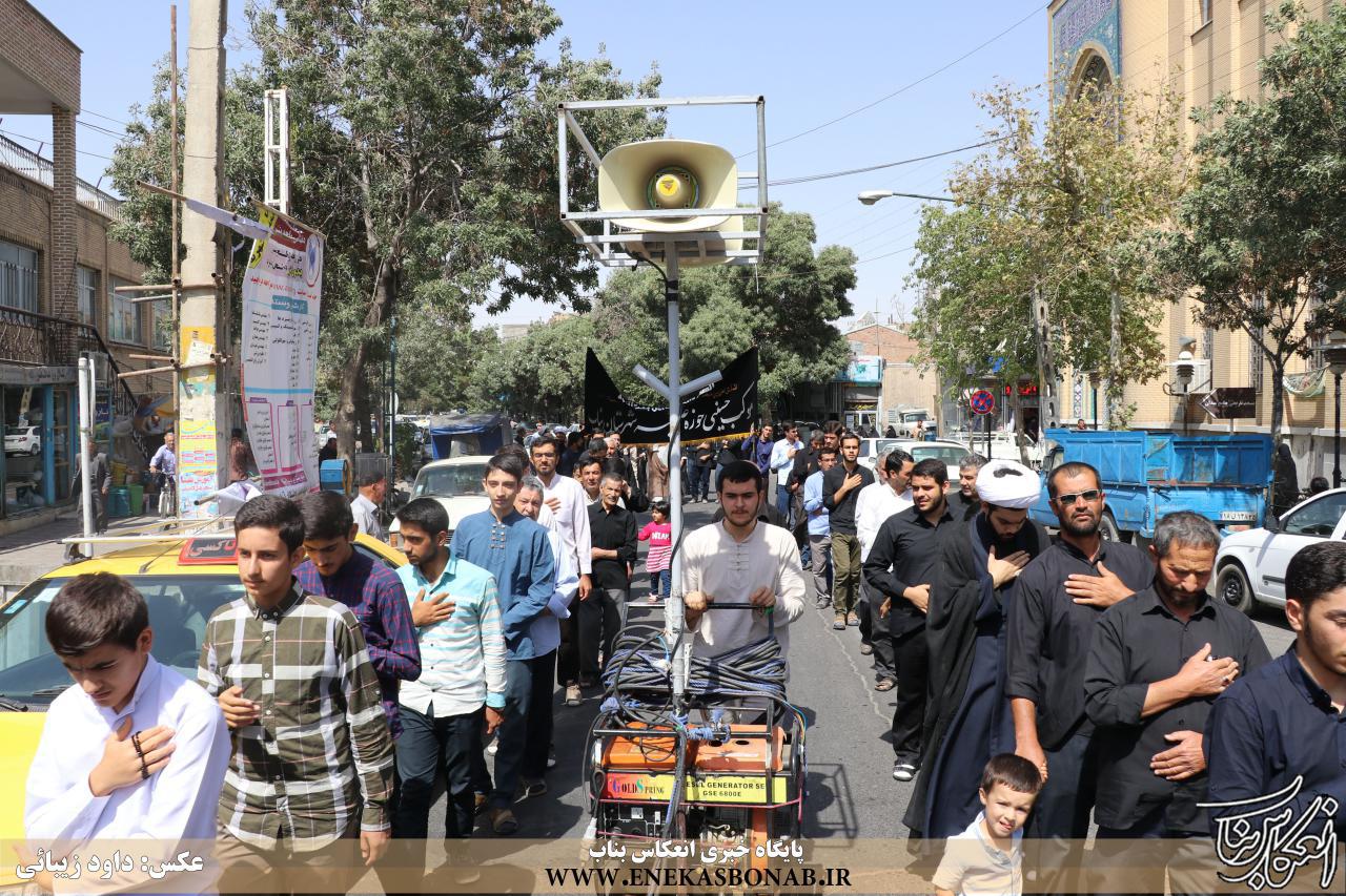 سوگواری مردم مومن شهرستان بناب در سالروز شهادت امام محمد باقر(ع)+ تصاویر