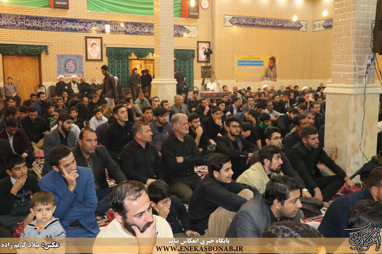 مراسم بدرقه زوار اربعین حسینی شهرستان بناب در مسجد سفینه النجاه برگزار شد+ تصاویر