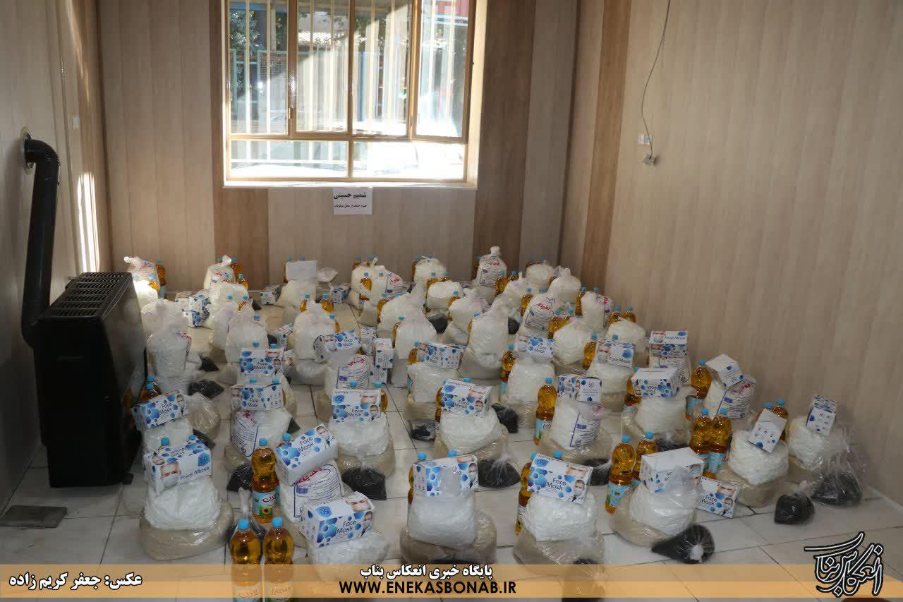 اهدای ۵۰ بسته ی غذایی جیره ی خشک، توسط اداره اوقاف شهرستان بناب