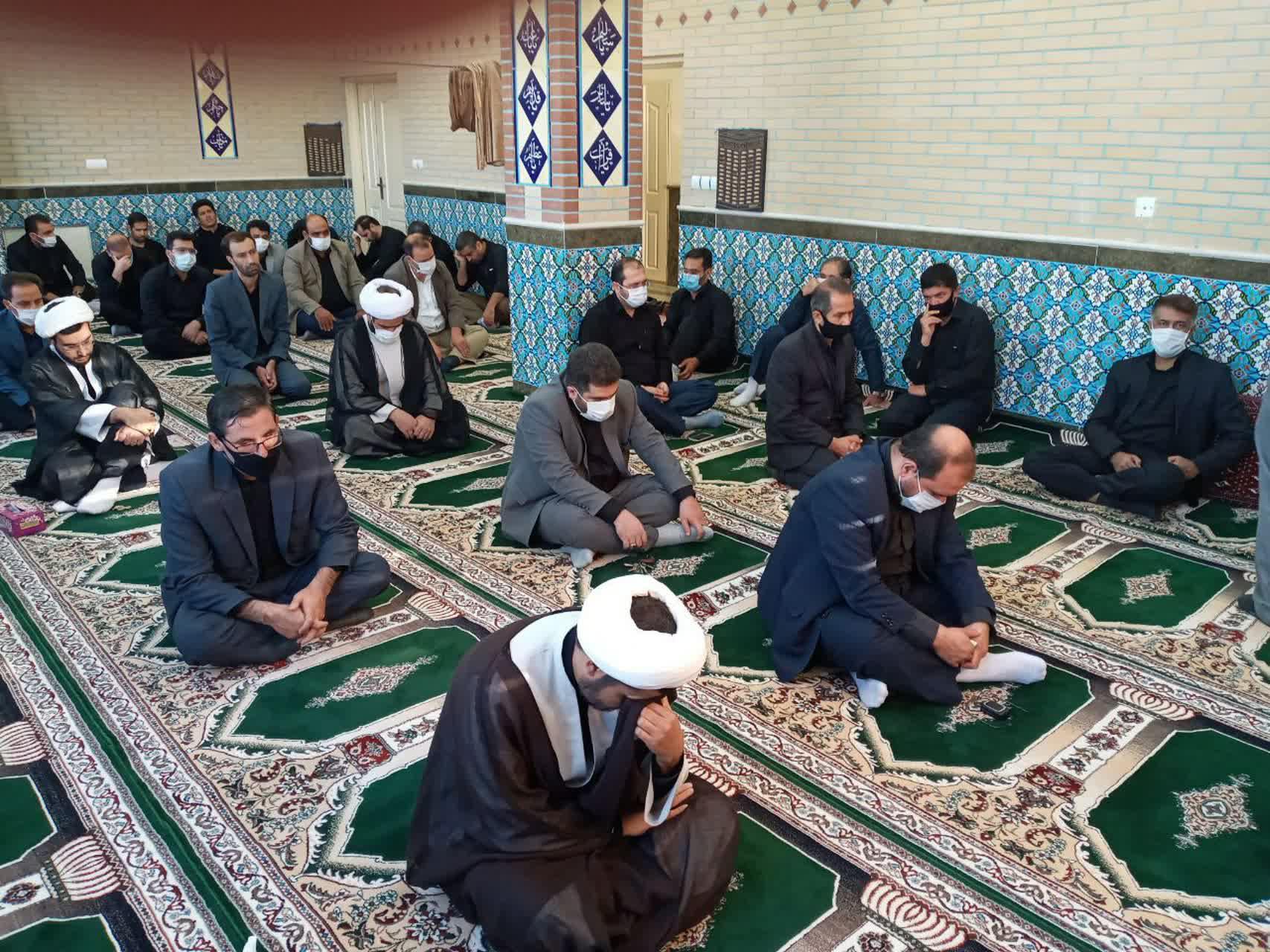 برگزاری مراسم سوگواری سرور و سالار شهیدان حضرت اباعبدالله الحسین علیه السلام در دادگستری بناب
