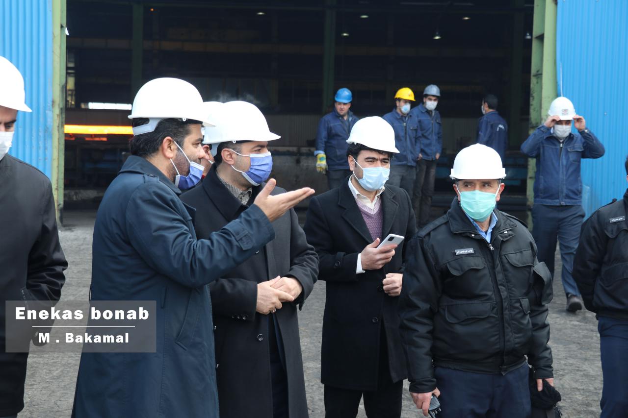 اولین بازدید رسمی فرماندار شهرستان از فولاد ظفر بناب+ تصاویر/ ظفر صنعت گر نیست، در این بحران اقتصادی ایثار گر است