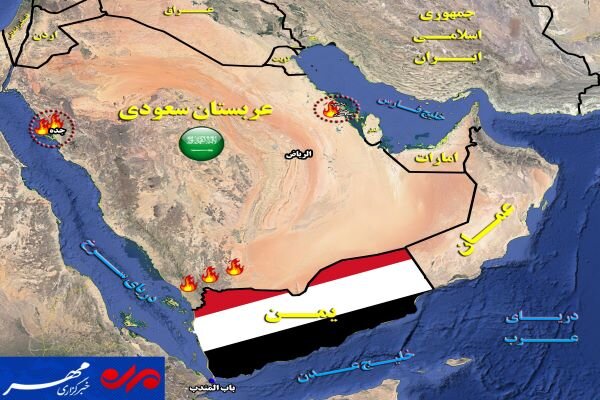 عملیات استراتژیک یمنی‌ها علیه «شاهرگ اقتصادی» سعودی + نقشه میدانی