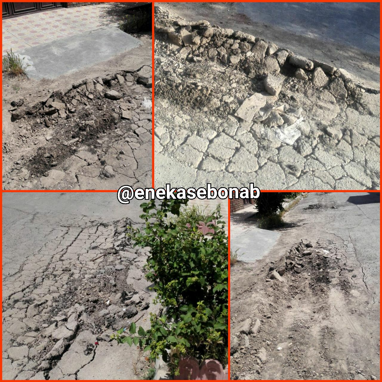 تخریب آسفالت فاز فرهنگیان کوی شهرداری