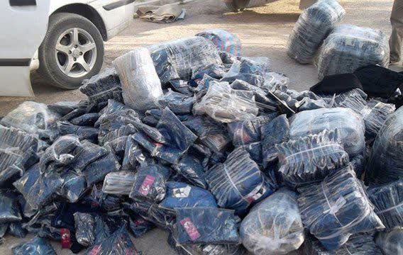 کشف البسه خارجی قاچاق در بناب