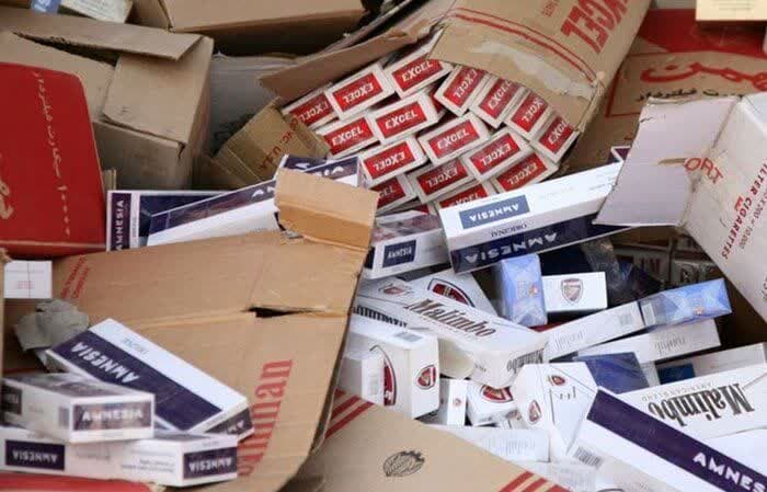 کشف بیش از ۴۱ هزار نخ سیگار قاچاق در بناب