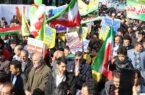 راهپیمایی خروشان مردم بناب در ۲۲ بهمن