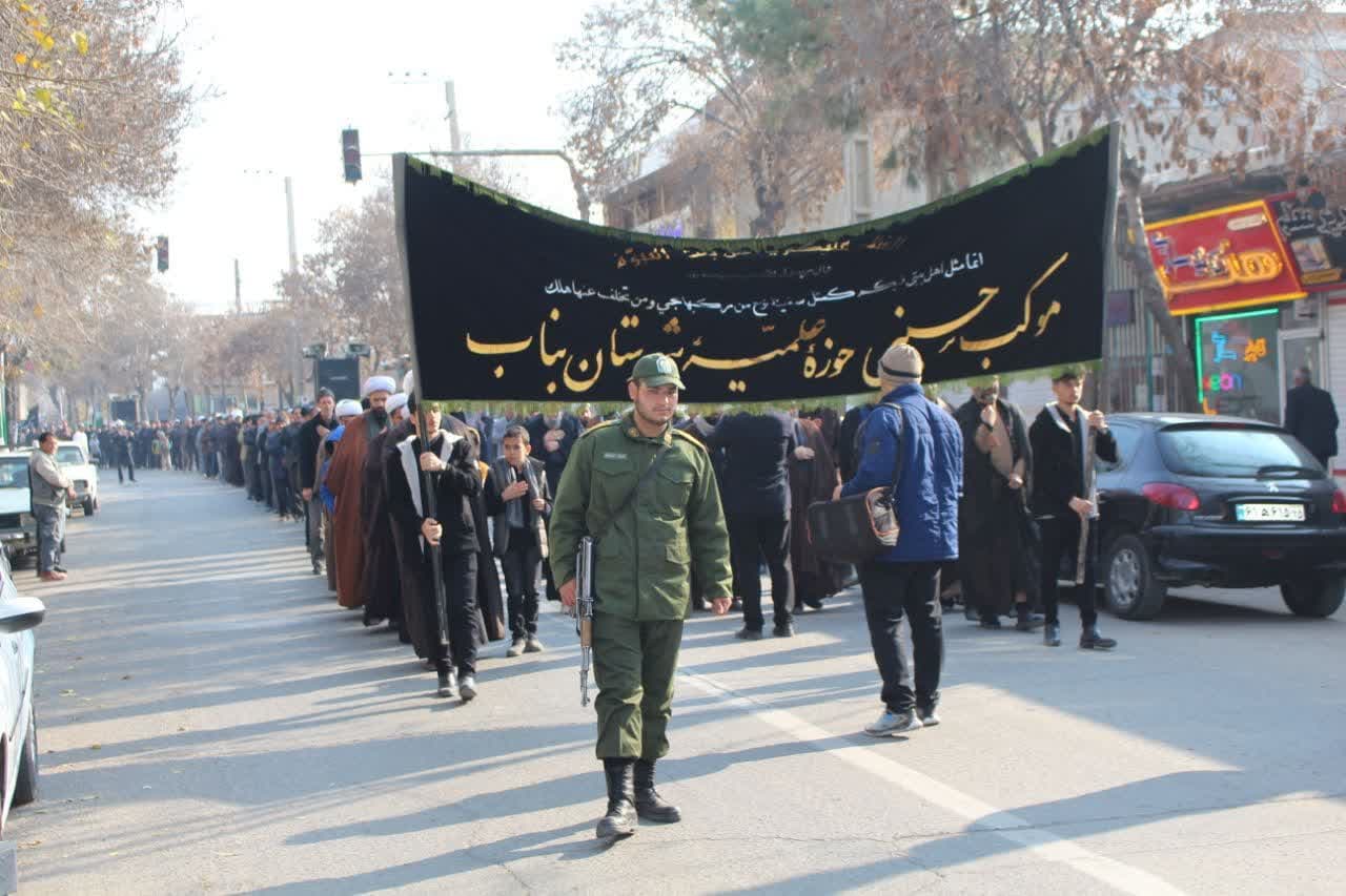 سوگواری مردم متدین بناب در سالروز شهادت حضرت فاطمه الزهرا (س)