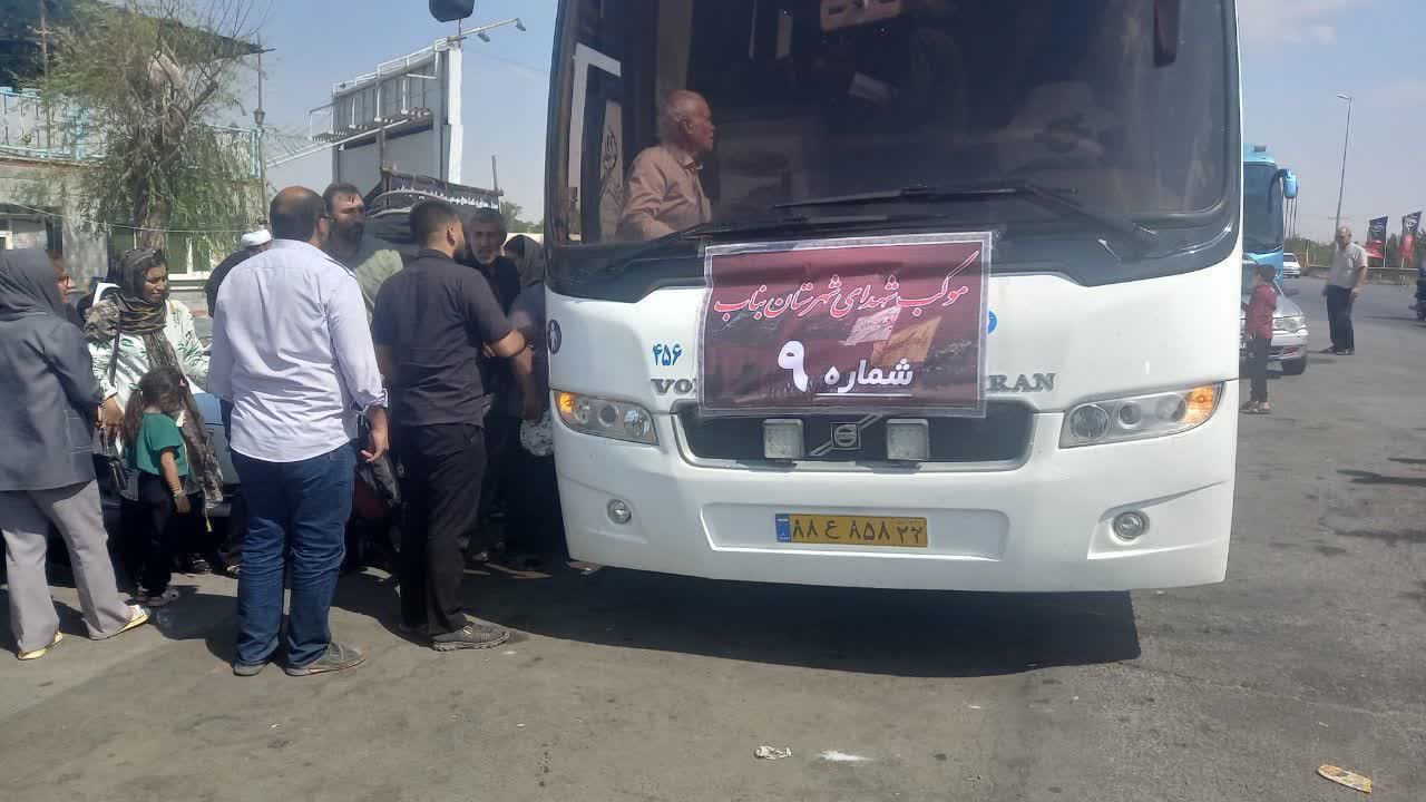 اعزام ۱۶۰ خادم موکب شهدای شهرستان بناب به کربلا