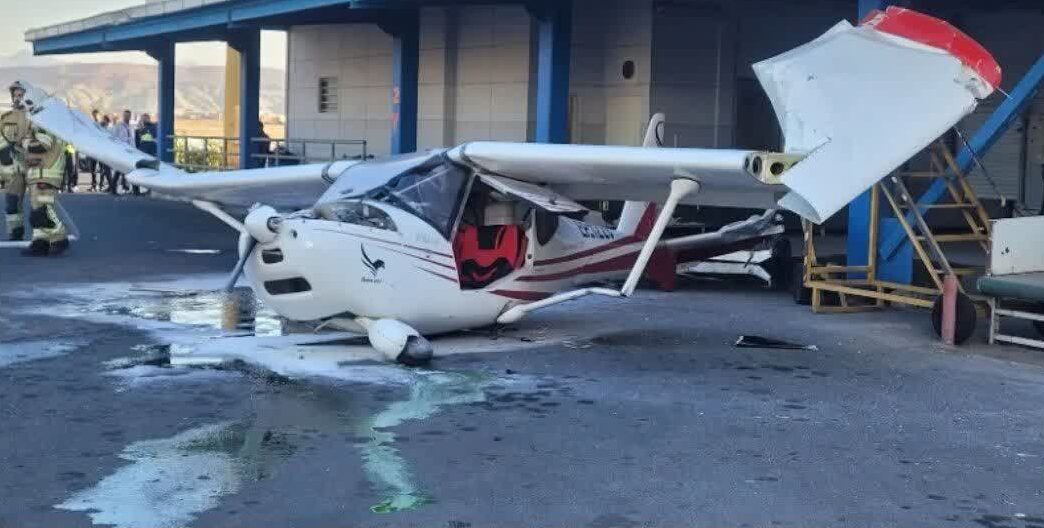 حادثه در فرودگاه تبریز