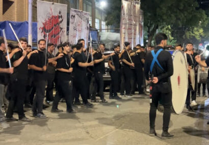 شاخسی هیئت عزاداران حضرت رقیه(س) بناب در شب ششم از محرم