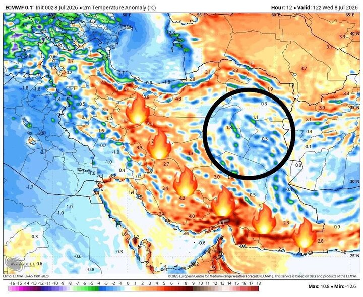هشدار بارشهای سیلابی در ۴ استان طی ۴۸ ساعت آینده؛ وزش باد در ۱۳ استان