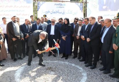 آیین کلنگزنی ساختمان خیرساز کتابخانه عمومی شهرستان بناب برگزار شد